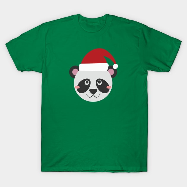 Cute Animal Cute Panda Bear Christmas Outfit Costumes Gift T-Shirt by Freid